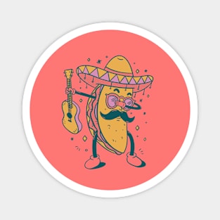 Mexican dabbing taco Mexican Food Sombrero gift Magnet